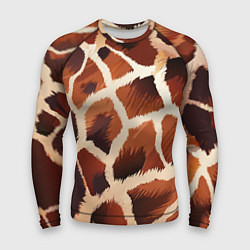 Рашгард мужской Пятнистый мех жирафа, цвет: 3D-принт