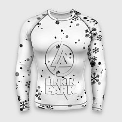Рашгард мужской Linkin park текстура зима рок, цвет: 3D-принт
