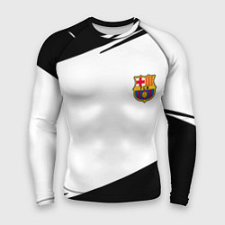 Рашгард мужской Barcelona краски чёрные спорт, цвет: 3D-принт