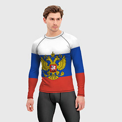 Рашгард мужской Флаг России с гербом, цвет: 3D-принт — фото 2