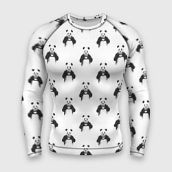 Мужской рашгард Panda love - pattern