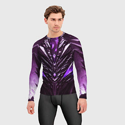 Рашгард мужской Фиолетовые кристаллы и камень, цвет: 3D-принт — фото 2