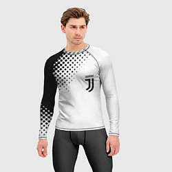 Рашгард мужской Juventus sport black geometry, цвет: 3D-принт — фото 2