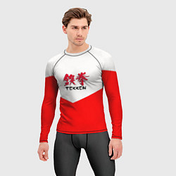 Рашгард мужской Tekken текстура файтинг япония, цвет: 3D-принт — фото 2
