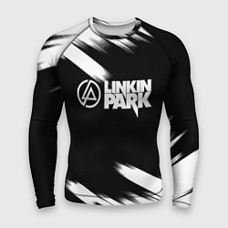 Мужской рашгард Linkin park рок бенд краски