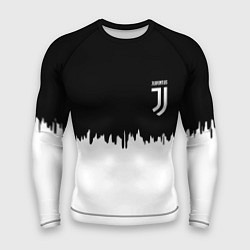 Мужской рашгард Juventus белый огонь текстура