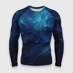 Рашгард мужской Абстрактные волны глубины, цвет: 3D-принт