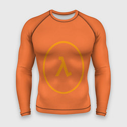 Мужской рашгард Half-Life оранжевый