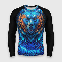 Рашгард мужской Ледяной русский медведь, цвет: 3D-принт