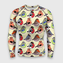 Рашгард мужской Веселые птички, цвет: 3D-принт
