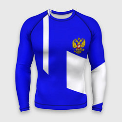 Рашгард мужской Россия спортивный стиль, цвет: 3D-принт
