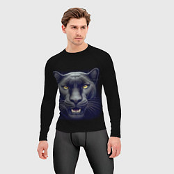 Рашгард мужской Могучая пантера - нейросеть, цвет: 3D-принт — фото 2