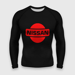 Рашгард мужской Nissan red logo, цвет: 3D-принт