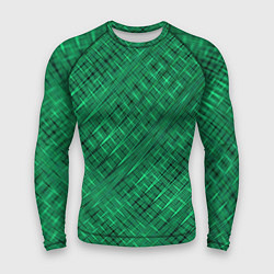 Рашгард мужской Насыщенный зелёный текстурированный, цвет: 3D-принт