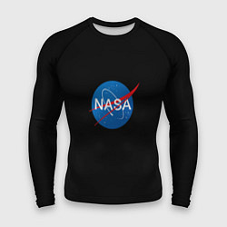 Мужской рашгард Nasa logo space blue
