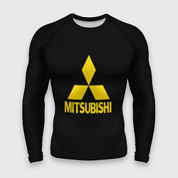 Рашгард мужской Mitsubishi logo yelow, цвет: 3D-принт