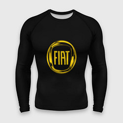 Рашгард мужской FIAT logo yelow, цвет: 3D-принт