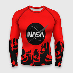 Мужской рашгард Marshmello x Nasa red