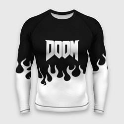 Мужской рашгард Doom fire white