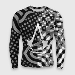 Мужской рашгард Assassins Creed logo game usa