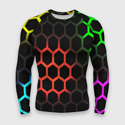 Мужской рашгард Hexagon neon