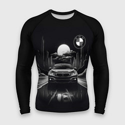 Рашгард мужской BMW black and white, цвет: 3D-принт