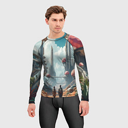 Рашгард мужской Планета фантастика, цвет: 3D-принт — фото 2