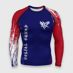 Мужской рашгард Velial squad - red abstract