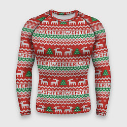 Мужской рашгард Deer christmas pattern