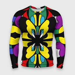 Рашгард мужской Яркий калейдоскоп, цвет: 3D-принт