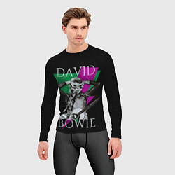Рашгард мужской David Bowie - hand goggles, цвет: 3D-принт — фото 2