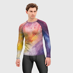 Рашгард мужской Краски акварели, цвет: 3D-принт — фото 2