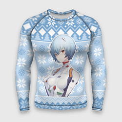 Мужской рашгард Rei christmas sweater Evangelion