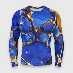 Рашгард мужской A gold mineral in a blue stone, цвет: 3D-принт