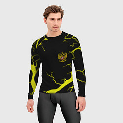 Рашгард мужской Россия шторм герб, цвет: 3D-принт — фото 2