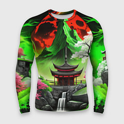 Мужской рашгард Водопад японии и природа