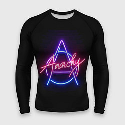 Мужской рашгард Анархия - неоновое свечение