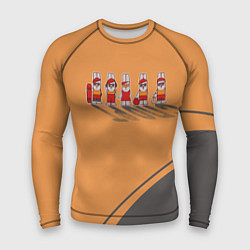 Рашгард мужской Пять спортивных кроликов, цвет: 3D-принт