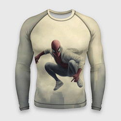 Мужской рашгард Человек паук в прыжке