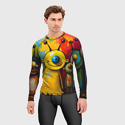 Рашгард мужской Арт с человечками, цвет: 3D-принт — фото 2