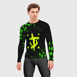 Рашгард мужской Doom x fallout кислотное лого, цвет: 3D-принт — фото 2