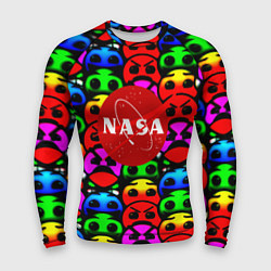 Рашгард мужской NASA smile, цвет: 3D-принт
