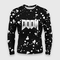 Мужской рашгард Doom белые краски всплеск
