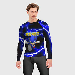 Рашгард мужской Sonic storm electro, цвет: 3D-принт — фото 2