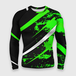 Рашгард мужской Color black and green, цвет: 3D-принт