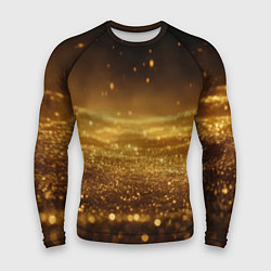 Мужской рашгард Золотая пыль на черном