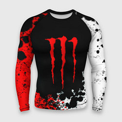 Рашгард мужской Monster energy брызги красок, цвет: 3D-принт
