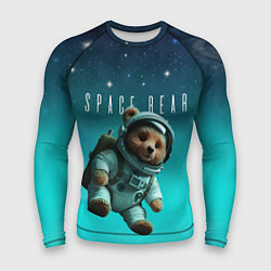 Рашгард мужской Мишка в космосе на фоне звезд, цвет: 3D-принт