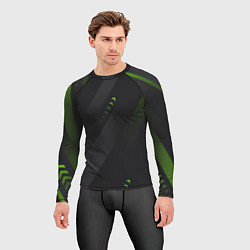 Рашгард мужской Color black green, цвет: 3D-принт — фото 2