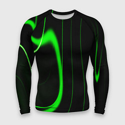 Рашгард мужской Color green light green black, цвет: 3D-принт